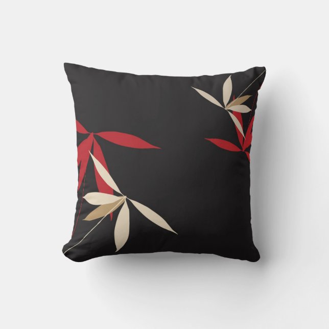 Oriental Floral Decor Pillow (Front)