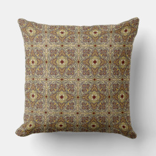 Oriental Floral ornament Throw Pillow #1