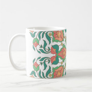 Oriental Floral Vintage Design Coffee Mug