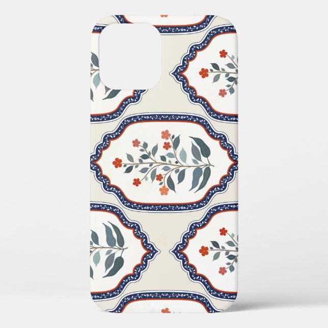 Oriental Flower Branches: Kalamkari Indian. Case-Mate iPhone Case (Back)