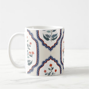 Oriental Flower Branches: Kalamkari Indian. Coffee Mug