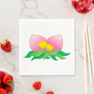 Oriental Fruit And Flowers Napkin