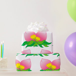 Oriental Fruit And Flowers Wrapping Paper