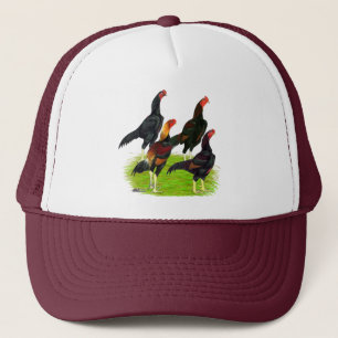 Oriental Game Fowl Quartet Trucker Hat