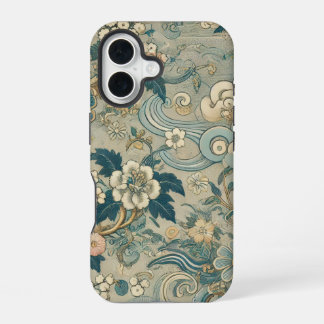 Oriental Garden Pattern iPhone 16 Case