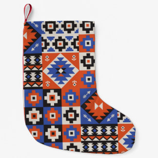 Oriental geometric seamless pattern. Ethnic design Small Christmas Stocking
