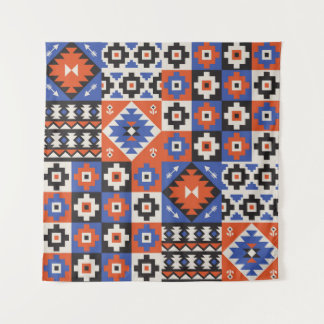 Oriental geometric seamless pattern. Ethnic design Tapestry
