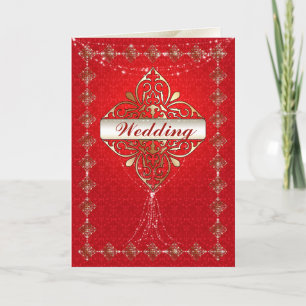 Oriental Glamour - Wedding Greeting Card