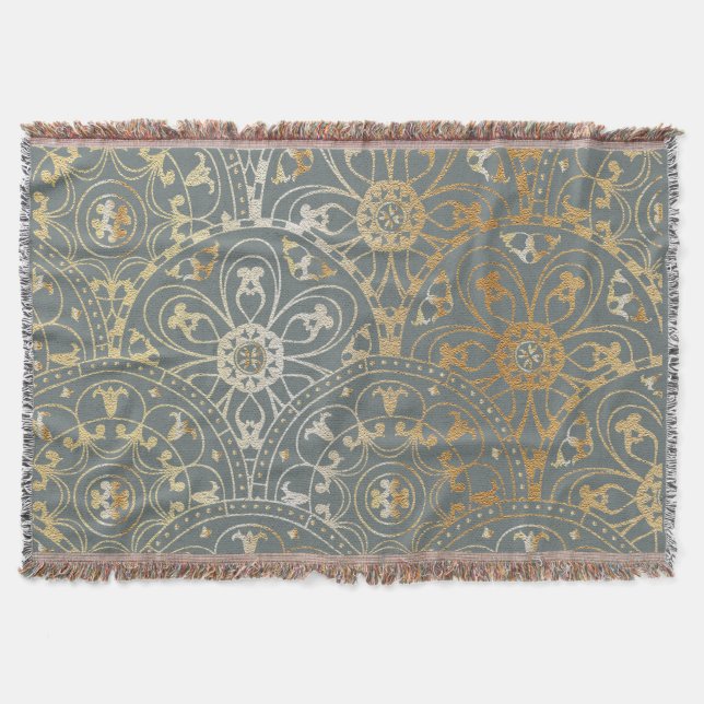 Oriental Golden Pattern - Blanket (Front)