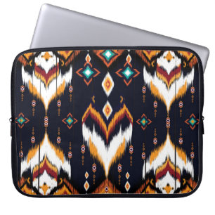 Oriental ikat pattern ethnic seamless pattern trad laptop sleeve