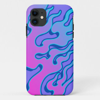 Oriental Japanese Neon Flame  iPhone 11 Case