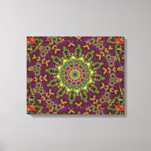 Oriental Kaleidoscope Wall Canvas Print