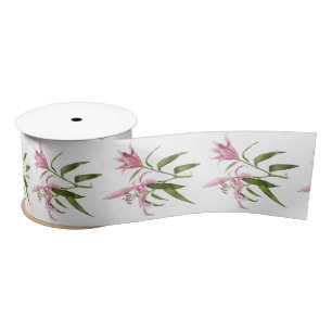 Oriental Lily - Stargazer Satin Ribbon