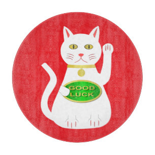 Oriental Lucky Cat Cutting Board