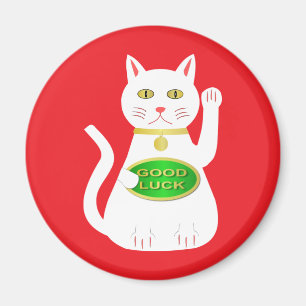 Oriental Lucky Cat Magnet