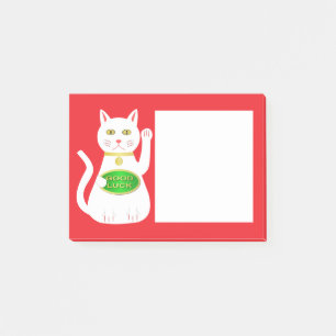 Oriental Lucky Cat Post-it Notes