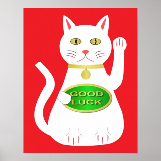 Oriental Lucky Cat Poster (Front)