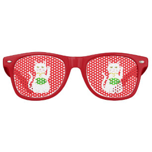 Oriental Lucky Cat Retro Sunglasses