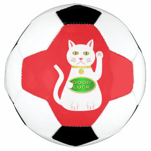 Oriental Lucky Cat Soccer Ball