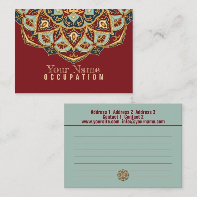 Oriental Mandala - Business Card (Front/Back)