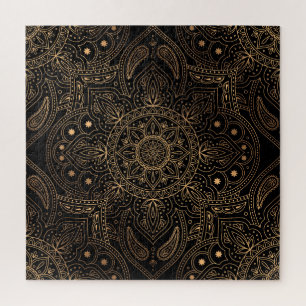 Oriental Mandala, Luxury Vintage Pattern. Jigsaw Puzzle