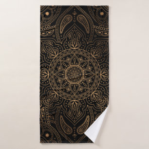Oriental mandala royal seamless pattern bath towel