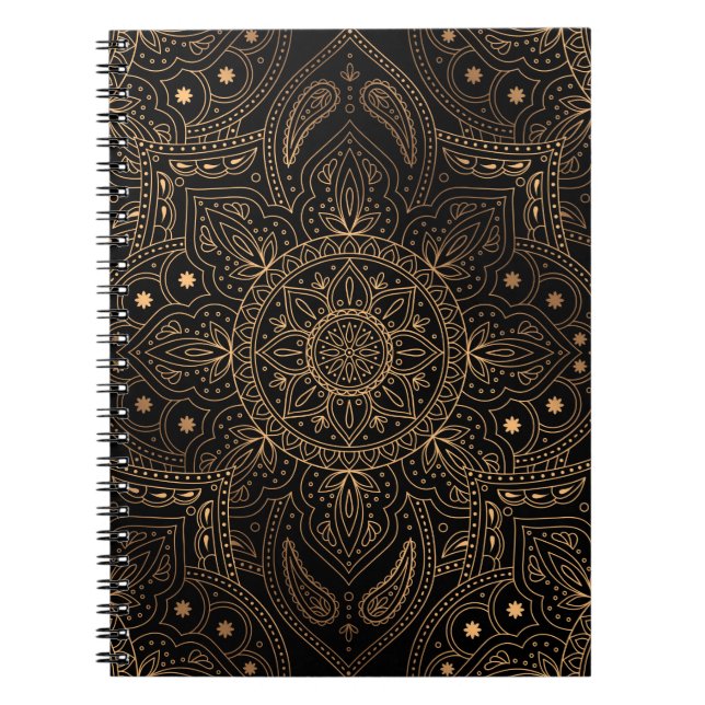 Oriental mandala royal seamless pattern notebook (Front)