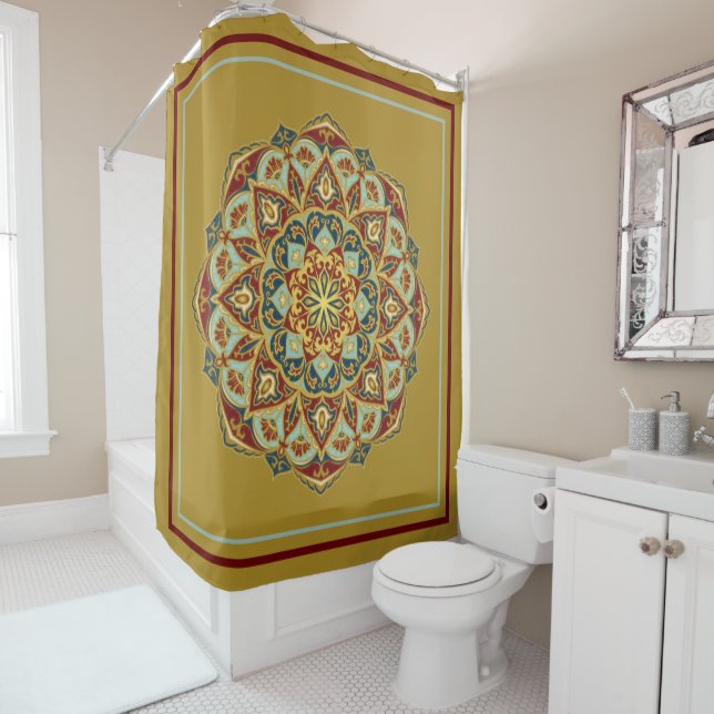Oriental Mandala - Shower Curtain (In Situ)