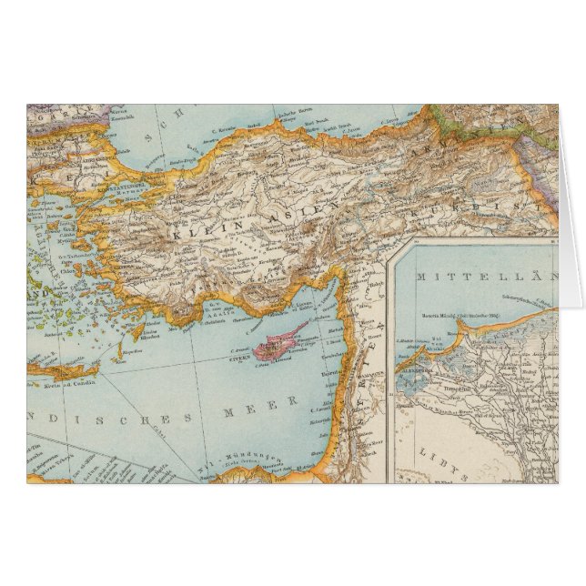 Oriental Mediterranean Map (Front Horizontal)