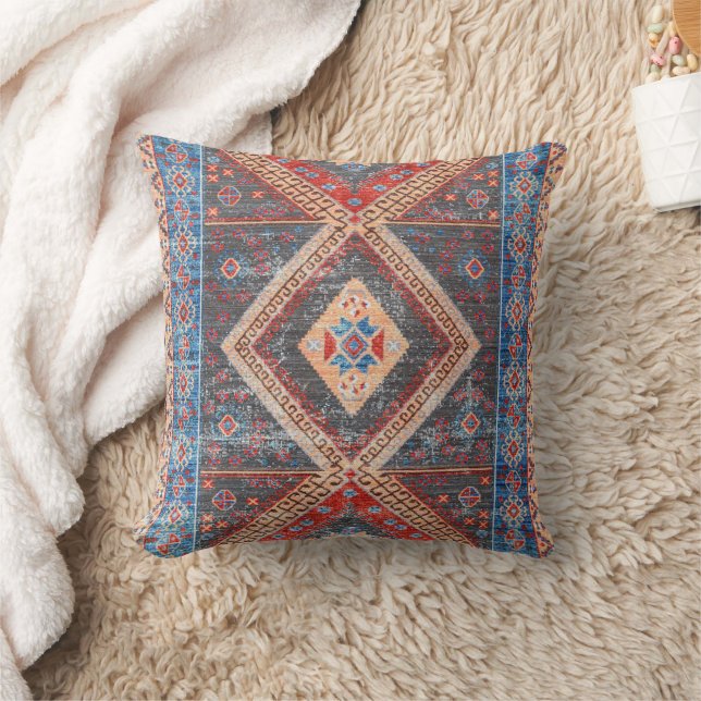 Oriental Moroccan Style Throw Pillow (Blanket)