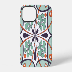 Oriental Moroccan Tile Floral Design iPhone 12 Case