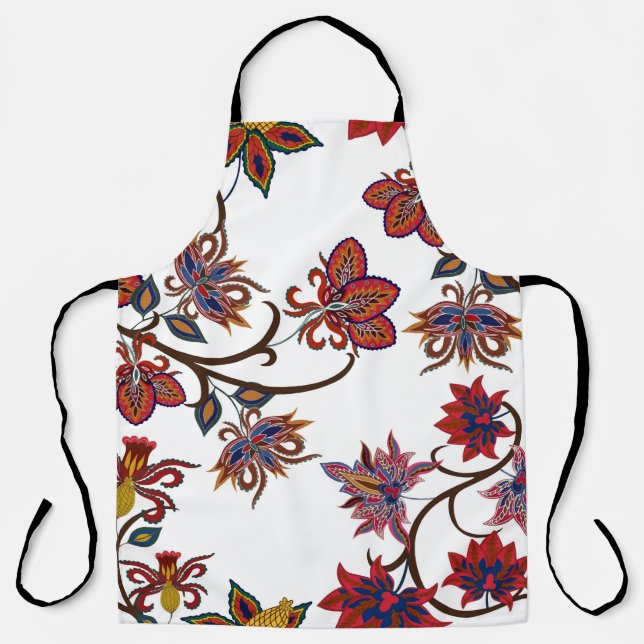 Oriental motives. Seamless pattern with beautiful  Apron (Front)