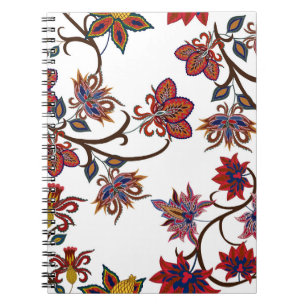 Oriental motives. Seamless pattern with beautiful Notebook