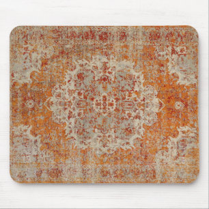 Oriental orange mouse mat