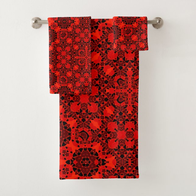 Oriental ornament bath towel set (Insitu)