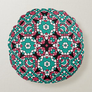 Oriental ornament round cushion