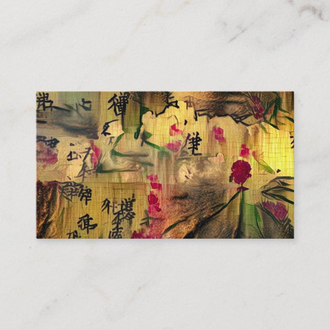 Oriental Painting. Japanese style Business Card (Front)