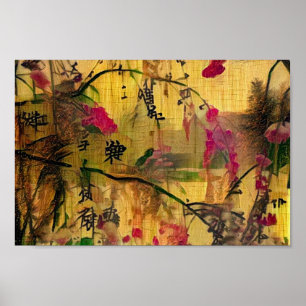 Oriental Painting. Japanese style Poster