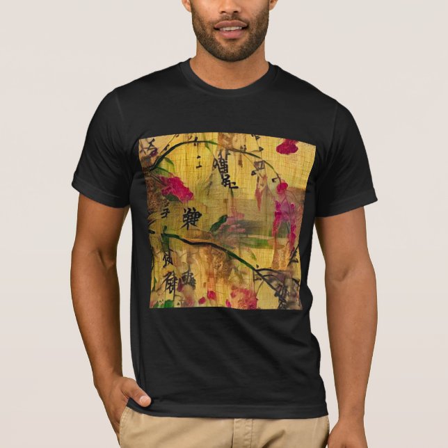 Oriental Painting. Japanese style T-Shirt (Front)