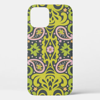 Oriental paisley ornament; decorative seamless flo iPhone 12 case