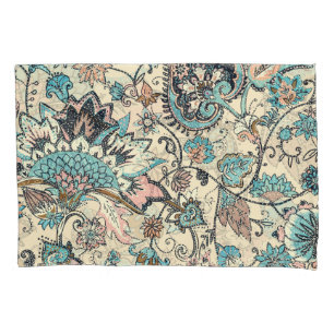 Oriental Paisley: Stylised Textile Elegance. Pillowcase