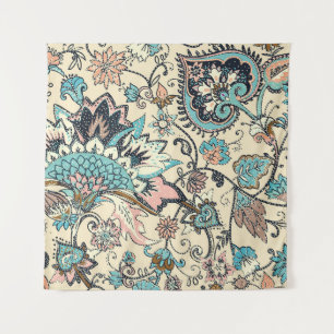 Oriental Paisley: Stylised Textile Elegance. Tapestry