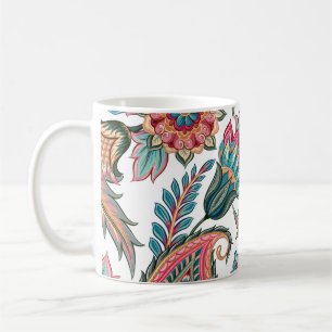 Oriental Paisley: Vintage Floral Seamless Coffee Mug