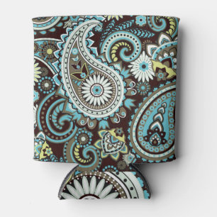 Oriental Paisley Vintage Seamless Pattern Can Cooler