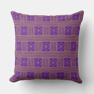 Oriental Pattern Throw Pillow XII