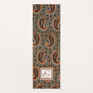 Oriental, Persian Carpet Paisley Monogram Yoga Mat