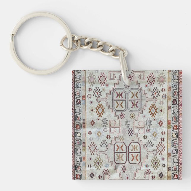  Oriental Persian Pattern  Key Ring (Front)