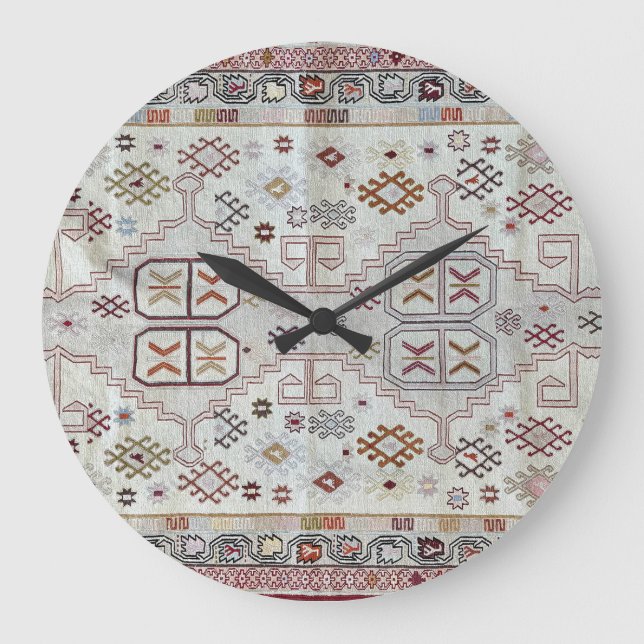  Oriental Persian Pattern  Large Clock (Front)