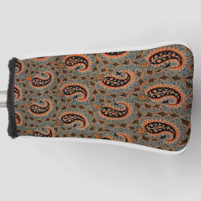 Oriental Persian , Turkish Paisley Pattern Golf Head Cover (Front)