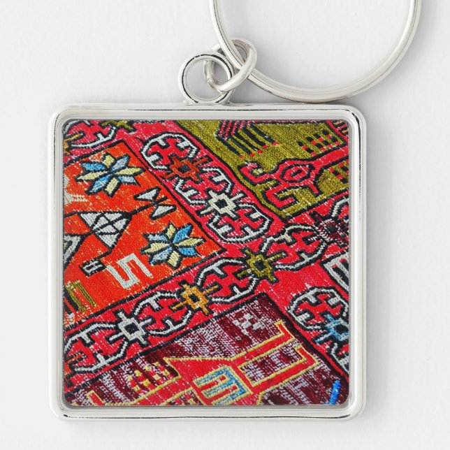 Oriental Persian , Turkish Pattern, Carpet Key Ring (Front)